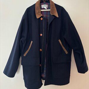L.L. Bean Navy Blue Wool Jacket
